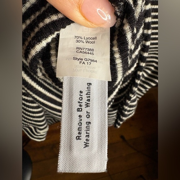 Madewell midi maxi dress striped sleeveless mockneck sz Small Never worn - Picture 7 of 8